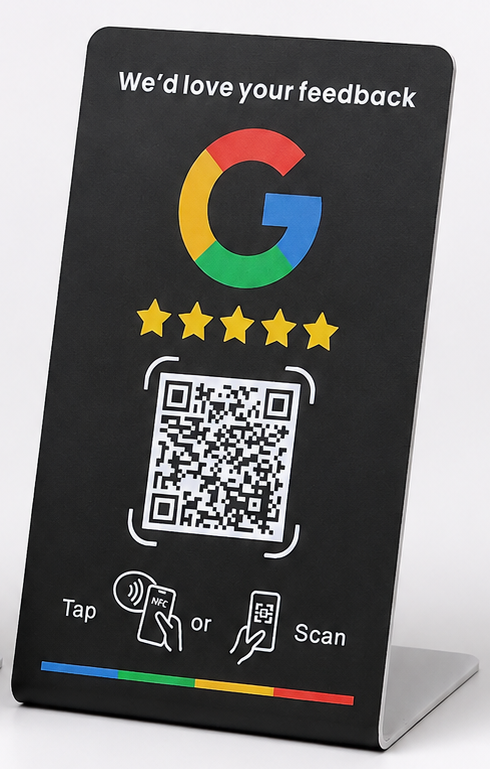 Google Review stand