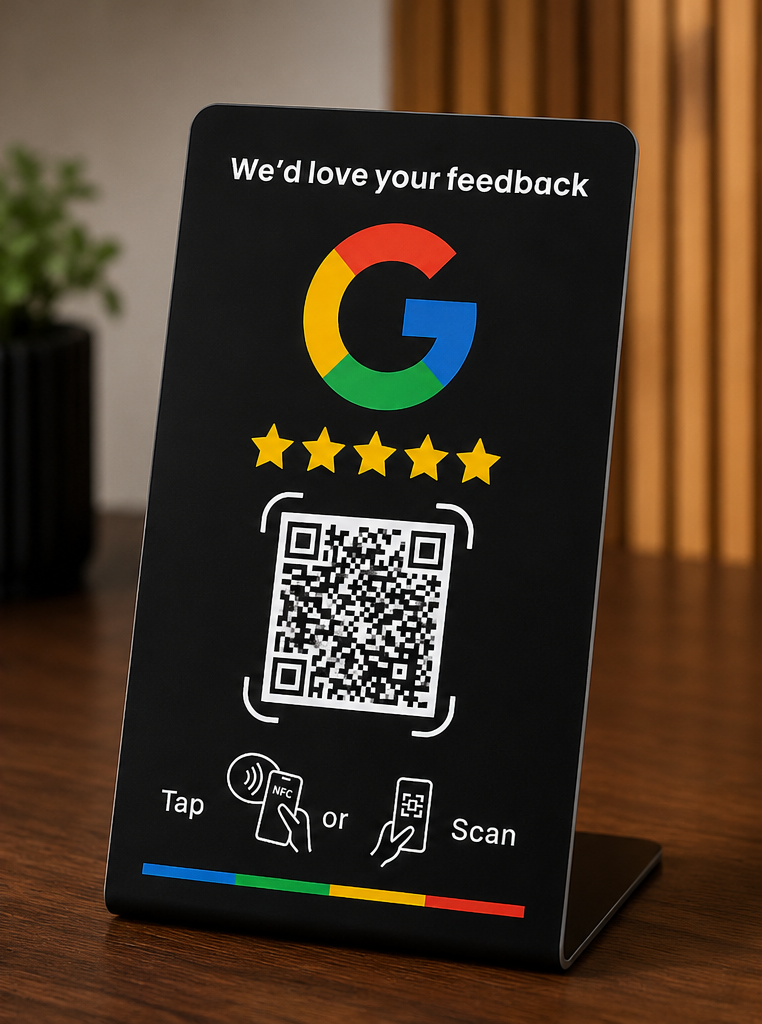 Google Review stand